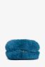 Gucci Teal Mink Fur Minaudière Clutch