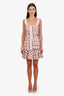 Zimmermann Pink Polka Dot Ruffled Mini Dress Size 1