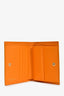 Salvatore Ferragamo Orange Leather Gancini Card Holder