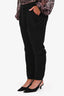 Vionnet Black Silk Trousers Size 46