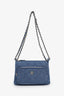 Pre-loved Chanel™ Blue Denim Quilted Chain Shoulder Bag