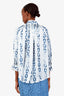 Smythe Blue Chain Print Blouse Size M