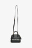 Balenciaga Black Leather Logo XXS Ville Leather Top Handle Bag with Strap