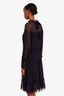 See By Chloe Black Long Sleeved Chiffon Dress Size 44