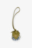 Green/Blue Leather Flower Bag Charm