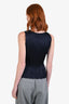 Pleats Please Issey Miyake Navy Sleeveless Top Size 3