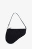 Christian Dior Black Oblique Canvas Mini Saddle Pochette