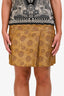 Dries Van Noten Bronze Jacquard Mini Skirt 38