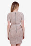 Burberry Nude Chiffon Ruched Knee Length Cocktail Dress Size 4