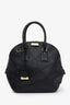 Burberry Black Grain Leather Large Orchard Satchel Bag with Strap