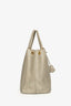 Prada Taupe Saffiano Leather Large Double Zip Galleria with Strap