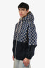 Gucci 2023 Navy GG Supreme Hooded Zip Up Wind Breaker Size 46 Mens