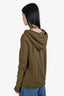 Nili Lotan Green Cotton Distressed Hoodie Size XS