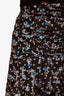 Veronica Beard Black/Gold Patterned Cella Midi Skirt Size 0