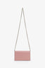 Gucci Pink Pebbled Leather Betty Wallet on Chain