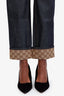 Gucci Dark Wash Straight Leg GG Jeans Size 30