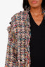 Missoni Multicolour Tweed Novelty Knit Fringe Jacket Size 40