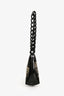Pre-loved Chanel™ 2003 Black Vinyl 'Coco Window' Pochette Acrylic Chain Strap