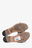 Christian Dior Blue Canvas Embroidered 'Dway' Slide Sandals Size 37.5