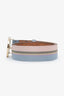 Gucci Blue Leather Canvas GG Belt Size 85