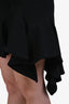 Givenchy Black Ruffle Mini Dress Size S