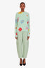 Ganni Green Cotton Balloon Pant Size 40