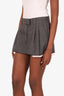 Miu Miu Grey Wool Mini Skirt Size 36