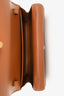 Celine Brown Canvas Leather Double Flap Wallet On Strap