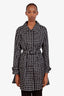 Prada Vintage 2011 Black/White Nylon Trench Coat Size 42