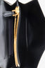 Prada Black Brushed Leather Triangle Logo Wallet