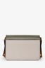 Marni Grey/Green Leather Mini Trunk Crossbody Bag