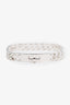 Hermès Sterling Silver Kelly Gourmette Bracelet Size ST