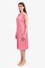 Pleats Please by Issey Miyake Pink Sleeveless Midi Dress Size 2