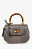 Gucci Grey Python Bamboo Night Mini Bag with Chain