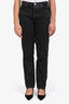 Vetements Black Denim Zipper Detail Straight Leg Jean Size L