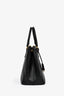Prada Black Saffiano Leather Medium Double Zip Galleria Tote with Strap