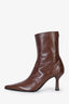 Our Legacy Brown Castagno Leather Pointed Toe Slim Boot Size 36