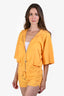 Hermès Orange Zip Up Hoodie + Shorts Set Size 38 & 36