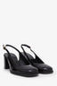 Celine Black Patent Leather Triomphe Slingbacks Size 36