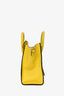 Celine Yellow Nano Grained Calfskin Leather Luggage Bag