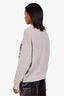 Moncler Grey Cotton Logo Crewneck Sweater Size L Mens