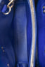 Saint Laurent Blue Grained Leather Baby 'Sac de Jour' Top Handle Bag With Strap