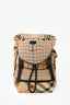 Burberry Kid's Brown Tartan Pattern Teddy Bear Backpack