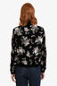 Saint Laurent 2018 Runway Black Velvet Sequin Floral Bomber Jacket Size 36
