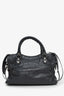 Balenciaga Grey Leather Le Mini City Bag with Strap