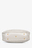 Christian Dior 2008 Off White Woven Leather Soft Tote