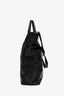 Prada Black Nylon Patched Leather Top Handle Tote with Strap