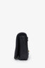 Burberry Black Leather TB Monogram Wallet on Chain