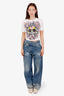 R13 Blue Denim Criss-Cross Jeans Size 27