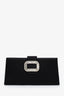 Roger Vivier Black Satin Evening Clutch